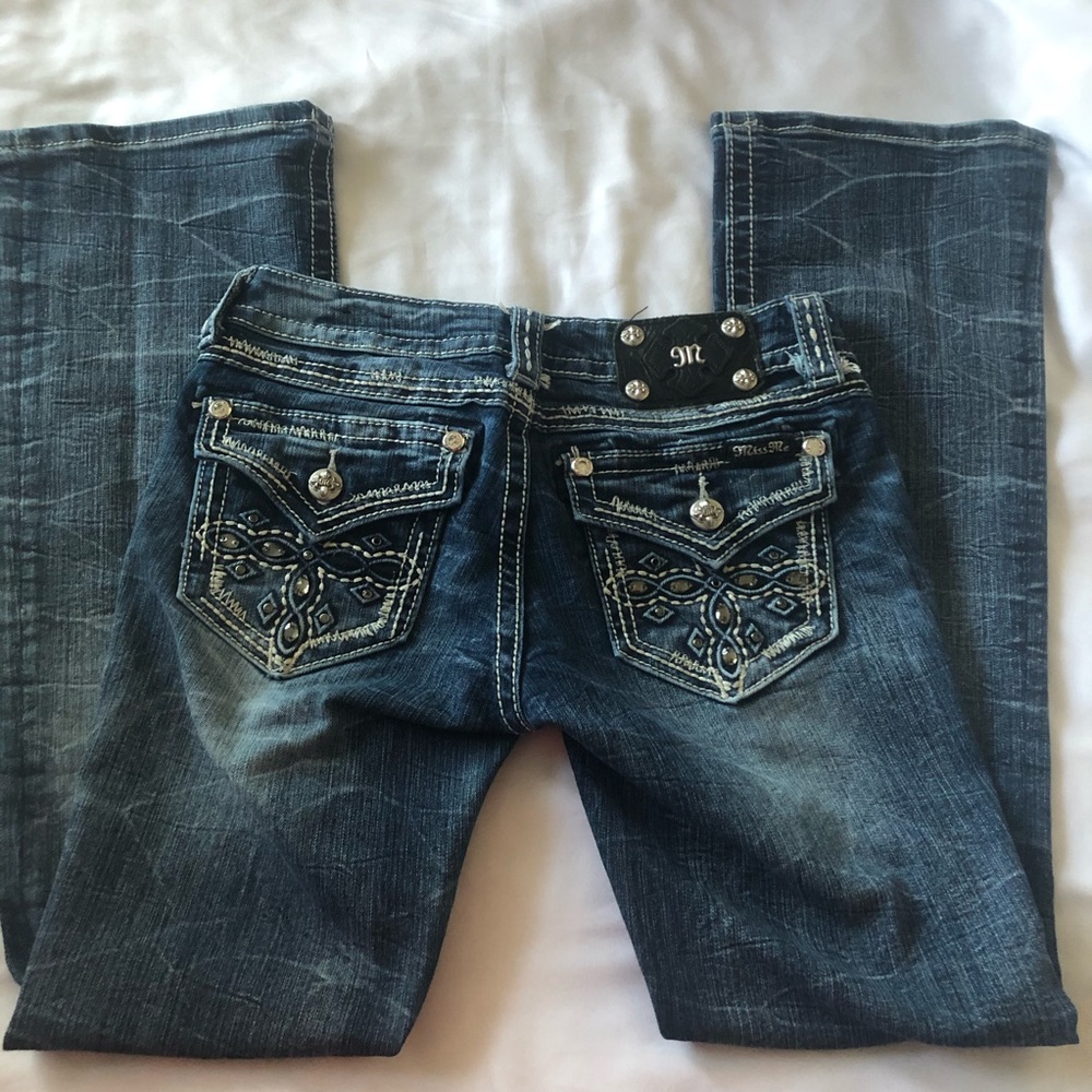 Miss Me Jeans Boot Sz 26 Embellished